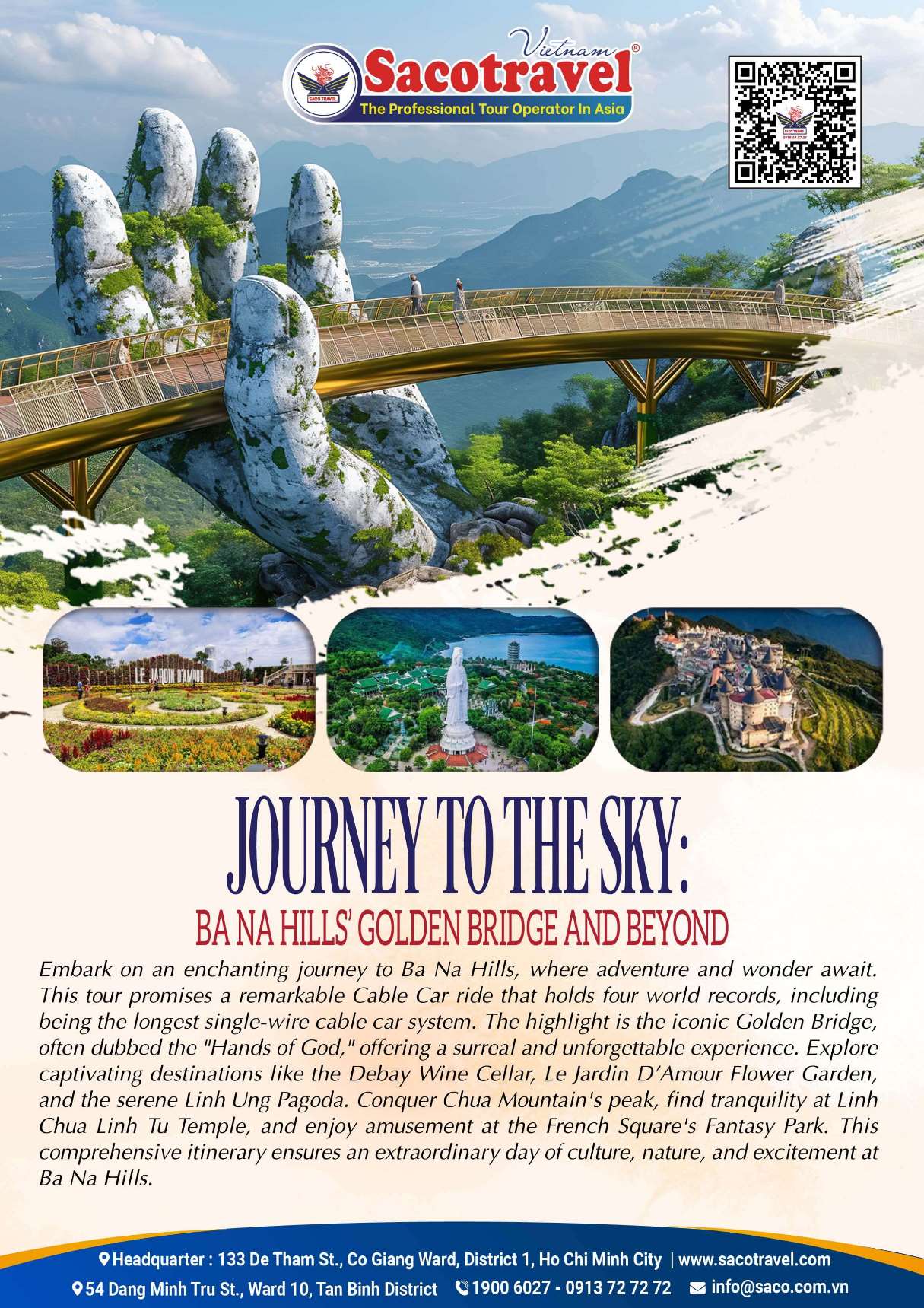 JOURNEY TO THE SKY BA NA HILLS GOLDEN BRIDGE AND BEYOND