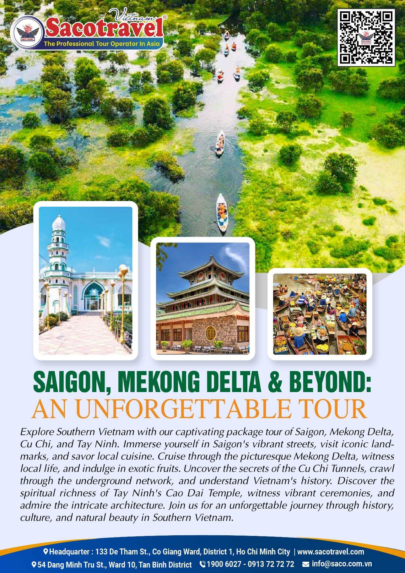 SAIGON, MEKONG DELTA & BEYOND AN UNFORGETTABLE TOUR